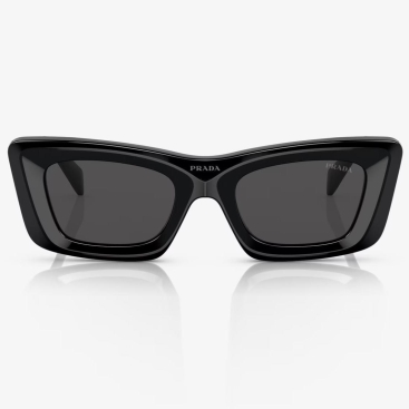 Kính Mát Nữ Prada Eyewear Symbole Cat-Eye PR13ZS-1AB5S0 Sunglasses Màu Đen