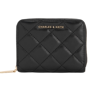 Ví ngắn gập Charles Keith Alva Quilted Zip Around Wallet CK6-10770678