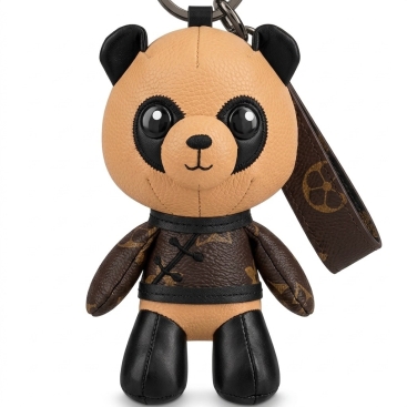 Móc khóa charm gấu LV