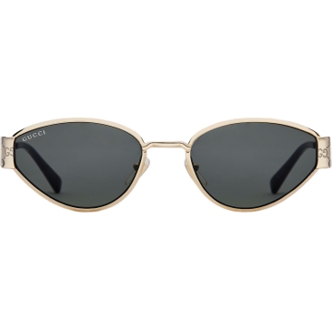 Kính Gucci Geometrical Frame Sunglasses Solid Grey Lens