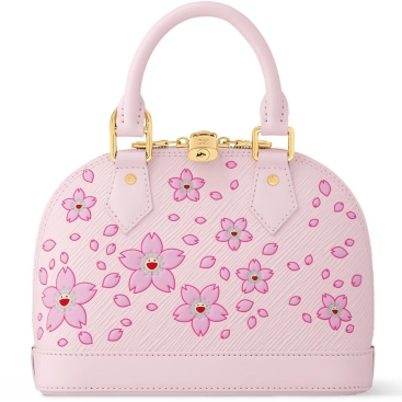 Túi LV hến Louis Vuitton LV x TM Alma BB Pink Cherry Blossom Motifs