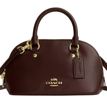 Túi Coach hến Lara Mini Satchel Bag Maple CEA01