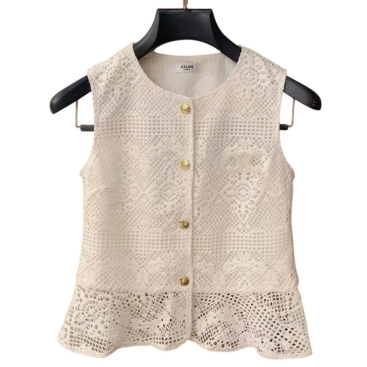 Set bộ áo quần Celine vải ren