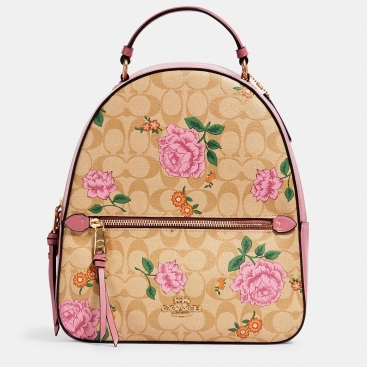 Balo Jordyn Backpack In Signature Canvas With Prairie Rose Print