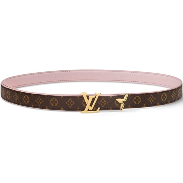 Dây nịt Louis Vuitton Pretty LV 20mm Reversible Belt Rose Ballerine