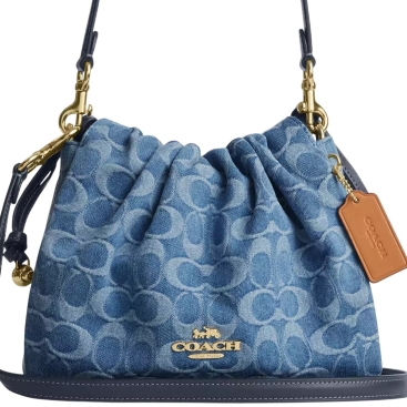 Túi Coach Faye Shoulder Bag In Signature Denim CDB94