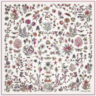 Khăn lụa Dior Cabinet de Curiosités 70 Square Scarf