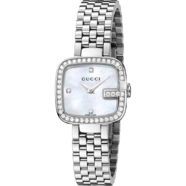Đồng Hồ Nữ Gucci G-Gucci Diamond Bezel Womens Watch YA125519