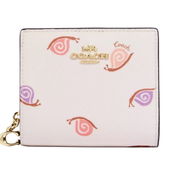 Ví Coach Snap Wallet with Snail Print C9913