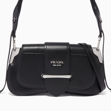 Túi đeo vai Prada Black Sidonie Leather Shoulder Bag màu đen