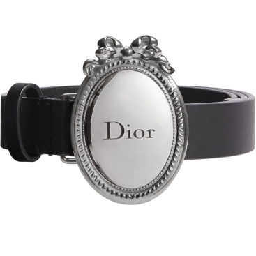 Dây nịt Dior Médaillon Belt Black Smooth Calfskin