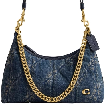 Túi Coach Juliet Shoulder Bag 25 In Regenerative Cotton Denim With Quilting CDZ67