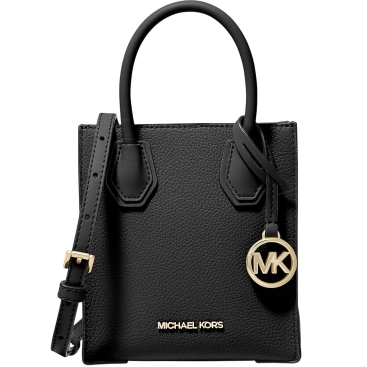 Túi MK Michael Kors Mercer Extra Small Pebbled Leather Crossbody Bag Black 35S1GM9T0L