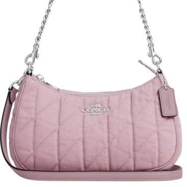 Túi kẹp nách Coach Teri Shoulder Bag Ballerina Carnation CBG86