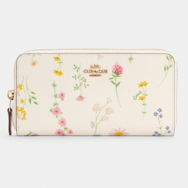 Ví Coach In Hoa Accordion Zip Wallet With Spaced Wildflower Print C0033