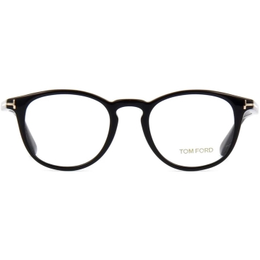 Mắt kính giả cận Tom Ford Optical In Round Shiny Black Frame FT5401 001
