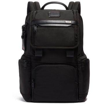 Balo Laptop Tumi Alpha Flap Black Backpack