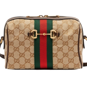 Túi Gucci Horsebit Small GG Canvas Camera Bag