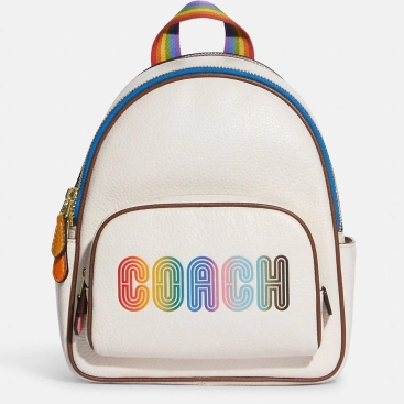 Balo họa tiết cầu vồng Coach Mini Court Backpack With Rainbow
