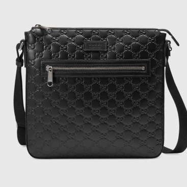 Túi đeo chéo Nam Gucci GG Signature Black Shoulder Bag