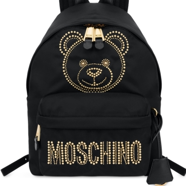 Balo Moschino Nylon Backpack with Teddy Bear
