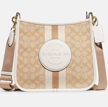 Túi Coach nữ dáng công sở Dempsey File Bag In Signature Jacquard With Stripe And Coach Patch