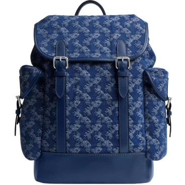Balo Coach Hitch Backpack With Horse And Carriage Print Deep Blue CAJ51