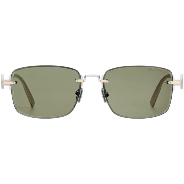 Mắt kính Dior CD Diamond S11U Rectangular Sunglasses Khaki Lens