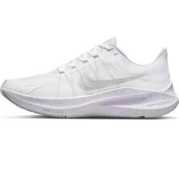 Giày thể thao nữ Nike Winflo 8 White Metallic Silver Air Zoom Premium Road Running Shoes CW3421-104