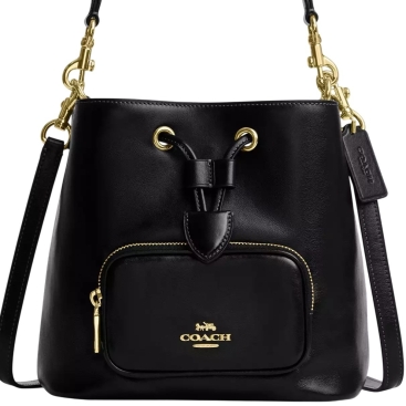 Túi Coach Rowan Bucket Bag With Pocket Black CES95