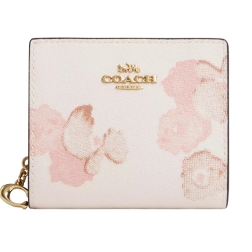 Ví Coach Snap Wallet Floral Print Chalk Multi CR797