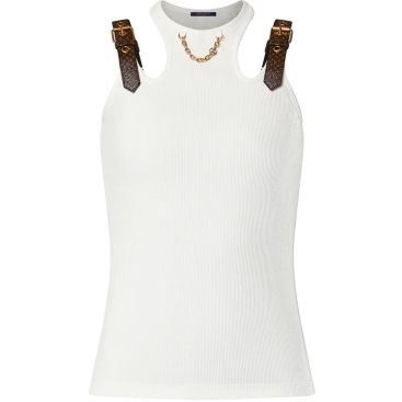 Áo Louis Vuitton Eyelet Tab Tank Top