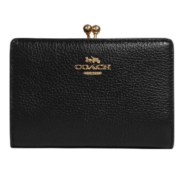 Ví Coach Kisslock Medium Wallet Black C8337
