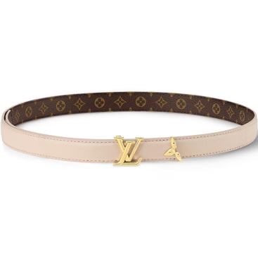 Dây nịt Louis Vuitton Pretty LV 20mm Reversible Belt Cream