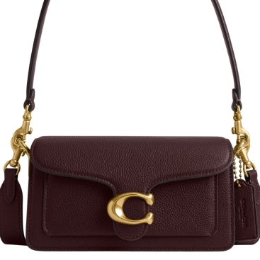 Túi Coach Polished Pebble Leather Tabby Shoulder Bag 20 Refresh Burgundy CY201