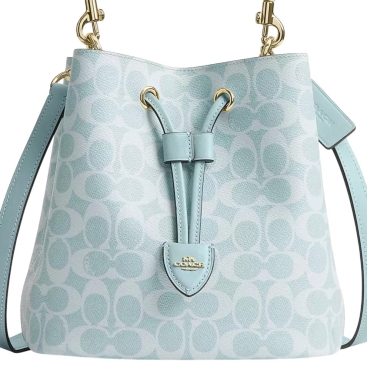 Túi Bucket Coach Rowan Exclusive Canvas Bucket Bag Pale Blue CEZ36