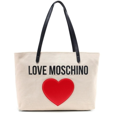 Túi tote Love Moschino Canvas Logo Shopper Bag