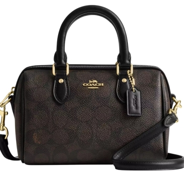 Túi Coach Mini Rowan Crossbody Bag In Signature Canvas Walnut CW329