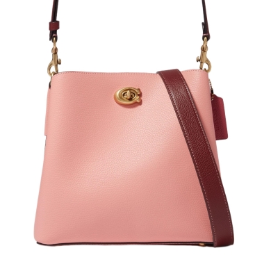 Túi Coach Willow Bucket Bag In Colorblock Candy Pink Multi C3766