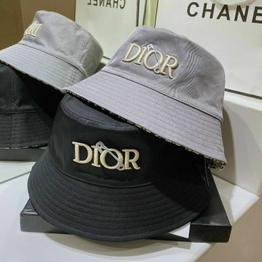 Nón bucket Dior logo thêu
