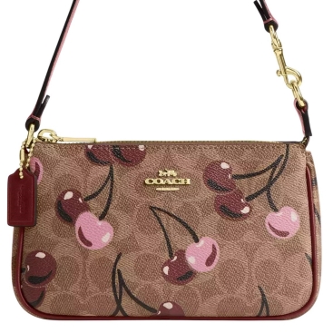 Túi Coach Nolita 19 In Signature Canvas With Cherry Print Tan Multi CZ011