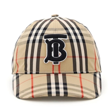 Nón kết Burberry Monogram Motif Vintage Check Cotton Baseball Cap