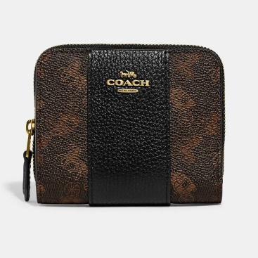 Ví gập nữ Coach Billfold Wallet With Horse And Carriage Print