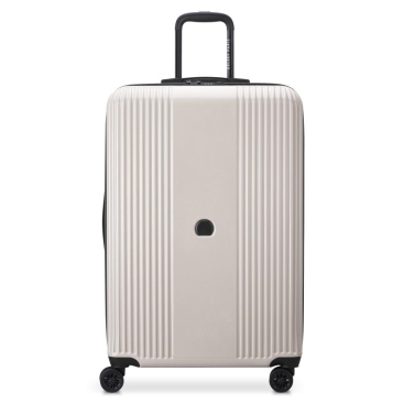 Vali Delsey Paris Large Ophelie 4 Double Wheel Expandable Trolley White Suitcase