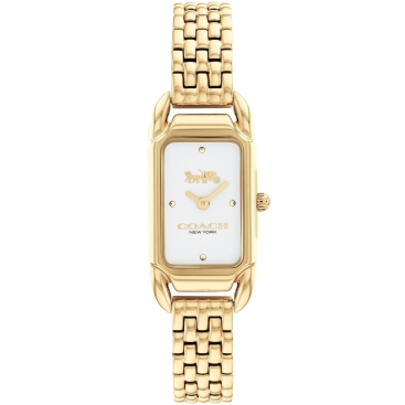 Đồng hồ nữ Coach Cadie Gold Stainless Steel White Dial Womens Watch 14504036