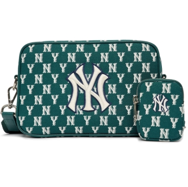 Túi đeo chéo MLB NY Classic Monogram Jacquard Cross Bag New York Yankees D.Green