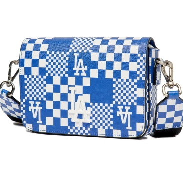 Túi đeo chéo kèm túi nhỏ MLB Mini Checkerboard Crossbag LA Dodgers D.Blue