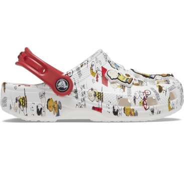 Dép Crocs Peanuts Classic Clog White