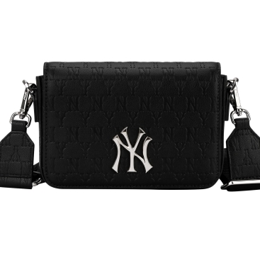 Túi MLB Monogram Hoodie Bag NY Yankees 32BGPB111-50L Màu Đen