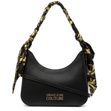 Túi xách nữ Versace Jeans Couture women handbag with baroque print foulard black